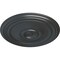 Ekena Millwork Reece Ceiling Medallion (Fits Canopies up to 6 3/4"), Hand-Painted Pewter, 21"OD x 1 1/4"P CM21REPES - alternate 3